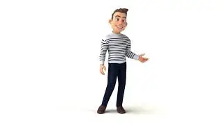 White screen animation background video man walking #3d #animation #cartoon #funny #greenscreen #2d