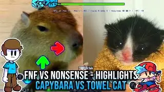 FNF Highlights CAPYBARA VS TOWEL CAT - Friday Night Funkin' VS Non Sense Mod