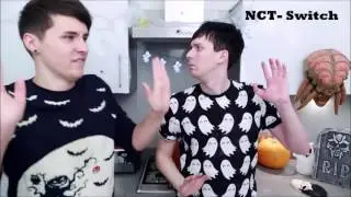 Dan and Phil dancing to KPop (IOI, BTS, Shinee, Big Bang, etc)