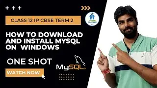 Class 12 IP / CS | HOW TO DOWNLOAD AND INSTALL MYSQL ON WINDOWS IN HINDI | MYSQL INSTALLATION
