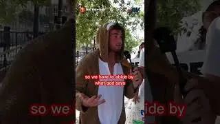 Conservative Christian Confronts PROGRESSIVE CHRISTIAN at Pride March In Tampa