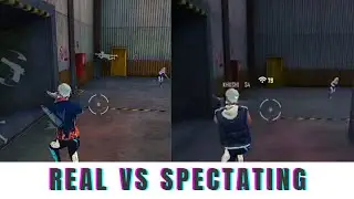 REAL VIEW VS SPECTATING VIEW #Free fire#Mad bot