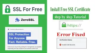 How To Install Free SSL Certificate With Hostinger | Zero SSL | Invalid CAA Records Error Fixed