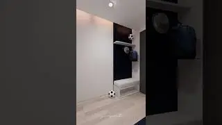 dekorasi kamar sempit untuk anak penyuka bola dan anime #desainkamar #bedroomdesign #shorts