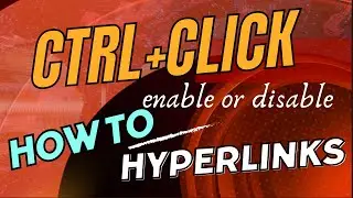 Unlocking Hyperlinks With A Single Click - Easy Tutorial!