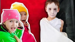 Girls sneak in into an abandoned morgue | Horror stories for children