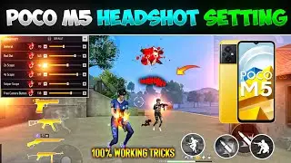 FREE FIRE HEADSHOT SETTING ⚙️ 2025 || POCO M5 200 SENSITIVITY SETTINGS 😱 FF MAX