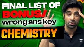 Jee Main 2024 Bonus Questions / Wrong Answer Key in Chemistry | 1st Attempt