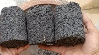 Pure gritty charcoal #claypotcrumbling#crunchy#dusty#satisfying 🩷