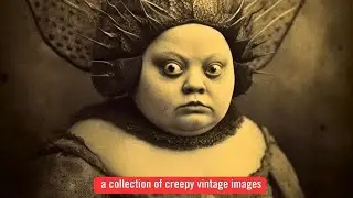 Collection of Creepy, Unsettling  Vintage images