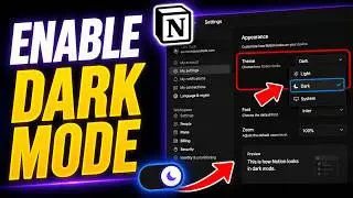 How To Turn On Dark Mode In Notion(2026 Correct Way)