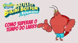 Como vencer a corrida do Larry no jogo do Bob Esponja