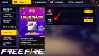 É AMANHÃ?! FAÇA LOGIN E PEGUE CUBO MAGICO E TENIS RARO? NOVOS EVENTOS E MAIS NO FREE FIRE
