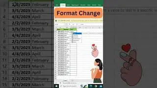 Format change in Excel#excel #viral #shorts #shortvideo