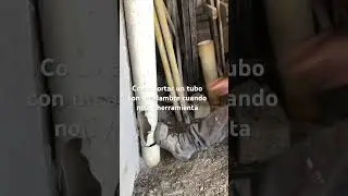 Como cortar un tubo con un alambre cuando no ay herramienta.   Suscríbete