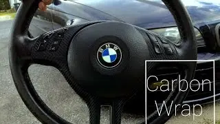 How to Carbon Fiber wrap BMW e46 steering wheel