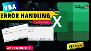 Error Handling in VBA | ON ERROR | GOTO | RESUME NEXT | 