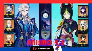 Abismo 12 versión 4.5 Neuvillete hypercary & Tighnary accelerate #abismo12 #genshinimpact #4k