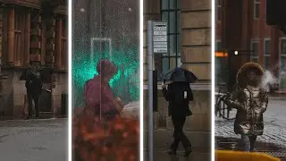 Heavy Rain and Telephoto Street Photography POV
