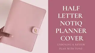 NOTIQ Ella Rose - Half Letter Blush Saffiano Notebook Planner Cover| UNBOXING & REVIEW