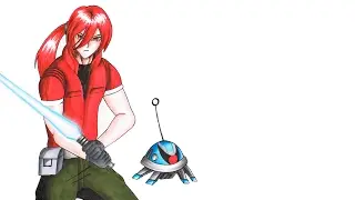 Dibujando a Duende Rojo / Red Goblin Drawing