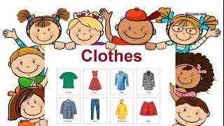 Clothes in English. Learn clothes. Английский детям.Одежда на английском языке. 