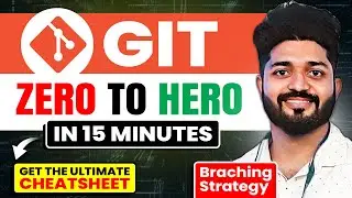 Git & GitHub Tutorial with Cheatsheet/Branching Strategy/Interview Questions and hands-on Resources