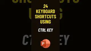24 Keyboard Shortcuts using Ctrl key in Microsoft PowerPoint 