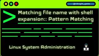 Lesson 8 - Matching file name with shell expansion :: Pattern Matching