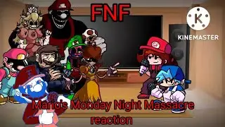 Fnf react to Mario's Monday Night Massacre Mod! (Gacha club)
