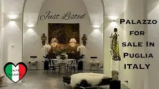 Just listed for sale fully refurbished luxury palazzo in Corigliano d'Otranto in Puglia Italy