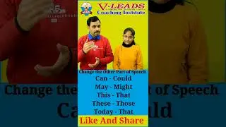 Change words in indirect Speech || 