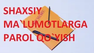 Rabochiy stolda papkani qulflash
