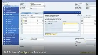 SAP Business One Approval Procedures