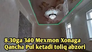 8.30ga 3.40 Xonaga Qancha Pul ketadi toliq abzori. Usta xaqi bilan. #uyremont #ustalar