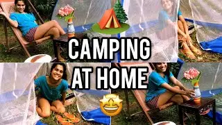 Tent in my backyard ?? 🏕 Camping / glamping at home