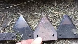 Клепаем сегменты на косилке!