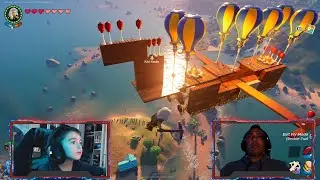 Kid Kade and Dad building an Air Bus on Fortnite Lego!