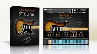 ST Guitar for Kontakt. Realistic VST Stratocaster Electric Guitar.