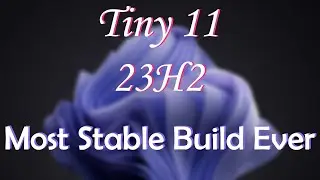 Tiny11 (23H2) | Minimal and Stable | Best for Low End PC | Gaming & Editing Optimized