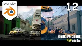 My Blender Journey.  Part 12 - Remaking Freddie Wong's Epic VFX Time