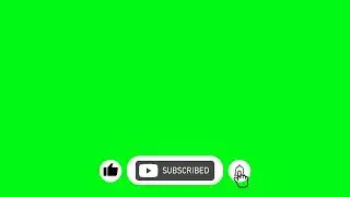 Subscribe button green screen animation video 