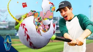 Playing Baseball with Piñatas!