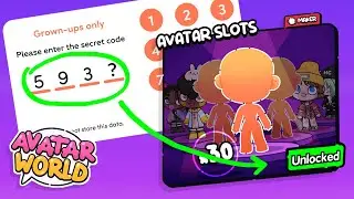UNLOCK ALL FEATURES OF AVATAR WORLD // HAPPY GAME WORLD