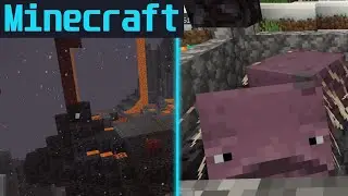 Выживание с подругой! Снова приручили лавомерок в Minecraft!
