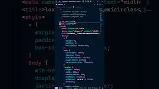 Loader-animation | 2 nested half circles | HTML CSS | THINHPHAM 