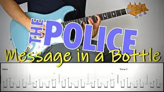 THE POLICE - MESSAGE IN A BOTTLE | Guitar Cover Tutorial (FREE TAB)