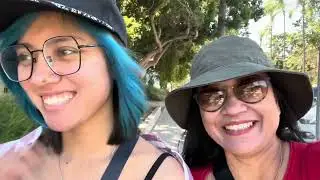 Keluarga Rusia Indonesia  ke Taman Balboa di San Diego Amerika