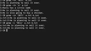Linux: Introduction to using grep