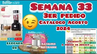 PRODUCTO A PRECIO DE REGALO SEMANA 33 2024. LLEGADA DE CATÁLOGOS SEPTIEMBRE Betterware 🩵,